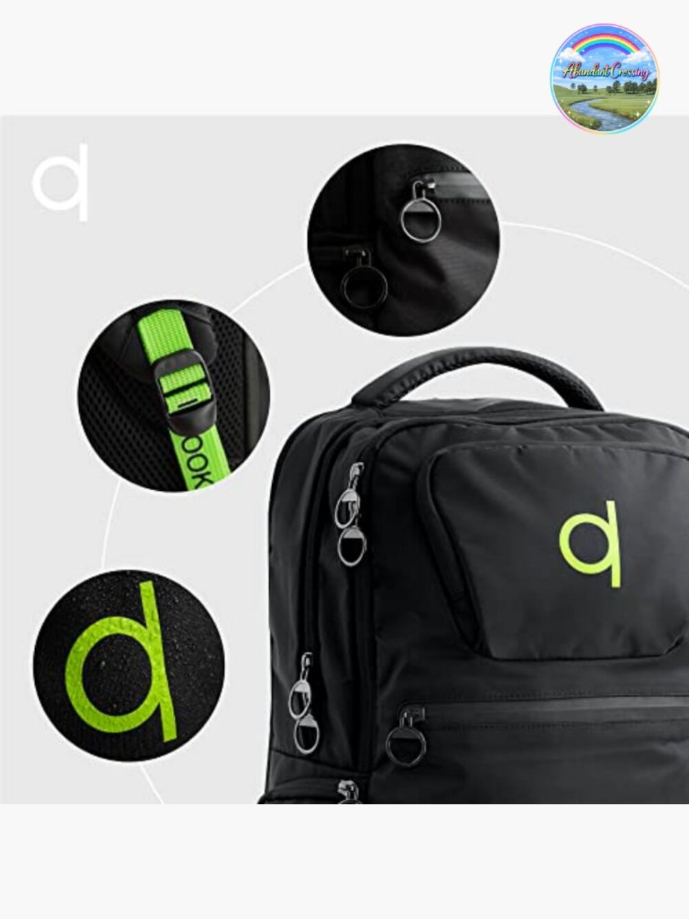 Waterproof 17.3" Laptop Backpack, Travel Rucksack, Durable, Lightweight, USB - Picture 5 of 6